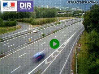 Webcam sur la Nationale 201 à hauteur de la sortie Chambéry-Nord, avant à la jonction entre l'A41 et l'A43, en direction de Lyon