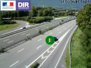 Webcam sur la Nationale 201 à hauteur de la sortie Chambéry-Nord, avant à la jonction entre l'A41 et l'A43, en direction de Lyon