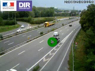 Webcam sur la Nationale 201 à hauteur de la sortie Chambéry-Nord, avant à la jonction entre l'A41 et l'A43, en direction de Lyon