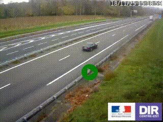 Webcam autoroute sur l'A77 à hauteur de Pouilly-sur-Loire en direction de Nevers