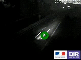 Caméra autoroutière sur l'A47 à hauteur de Givors, a proximité de Lyon. La webcam est orientée vers Lyon