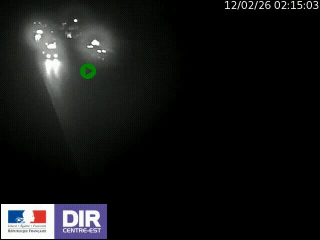 Caméra trafic à la jonction entre l'A46 (Rocade-est de Lyon) et l'A42 à hauteur de Vault-en-Velin en direction de Marseille