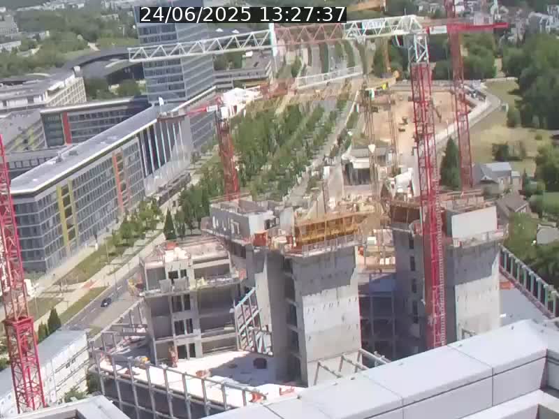 Webcam sur l'avenue John Fitzgerald Kennedy (N51) avec vue orientée vers le Findel