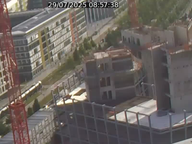 Webcam sur l'avenue John Fitzgerald Kennedy (N51) avec vue orientée vers le Findel