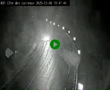 Webcam en haut de la Côte des Carreaux sur la N31 à Avesnes-en-Bray. Vue orientée vers Rouen