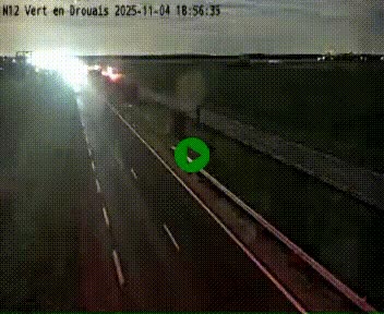 Webcam à hauteur de Vert-en-Drouais sur la N12, en périphérie de Dreux. Vue orientée vers Alençon