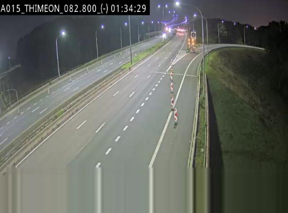 Caméra trafic Belgique - Thiméon - E42, jonction avec A54 (E420) direction La Louvière/Charleroi - BK 82.82