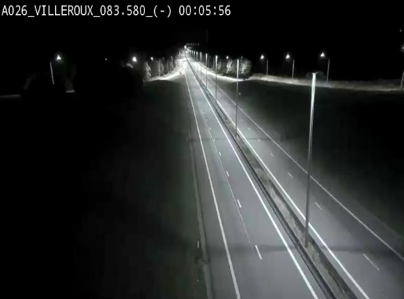 Webcam autoroute A26/E25 à hauteur de Vaux-sur-Sûre, à la jonction avec la N85 en direction de Liège - BK 83.6