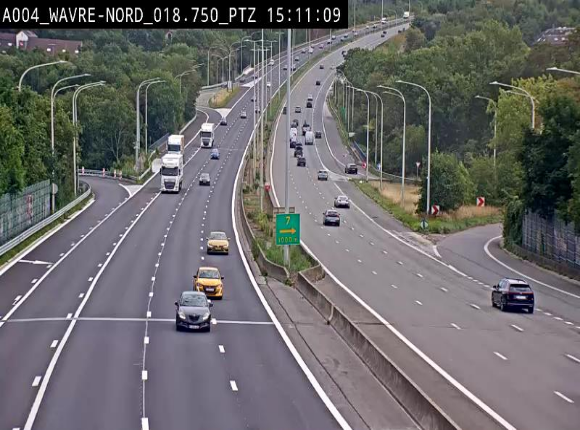 Webcam traffic E411(A4) - BK 18.7 - Bierges (Wavre Nord)