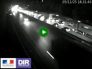 Webcam routière à Saint-Etienne-Terrenoire sur la RN88 avant la jonction entre l'A72 et le Boulevard Périphérique de Saint-Etienne