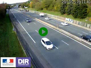 Webcam routière à Saint-Etienne-Terrenoire sur la RN88 avant la jonction entre l'A72 et le Boulevard Périphérique de Saint-Etienne
