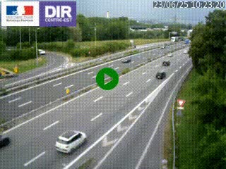 Caméra routière à hauteur de la sortie 15 Chambéry-centre au PK 4,103 en direction d'Albertville