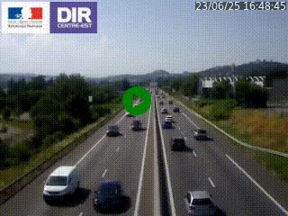 Caméra autoroute à Saint-Etienne (Les Littes) à hauteur du Ikea Saint-Etienne sur l'A72 en direction de Roanne