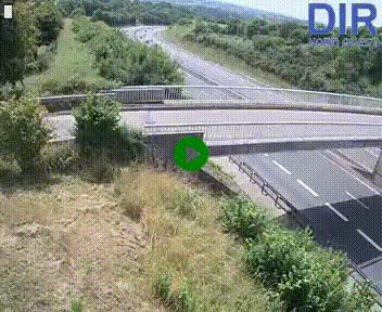 Webcam sur A84 à hauteur de Pont-Farcy, au niveau du pont autoroutier sur la Vire, au sud de Saint-Lô