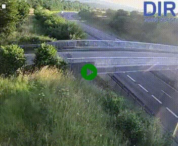 Webcam sur A84 à hauteur de Pont-Farcy, au niveau du pont autoroutier sur la Vire, au sud de Saint-Lô