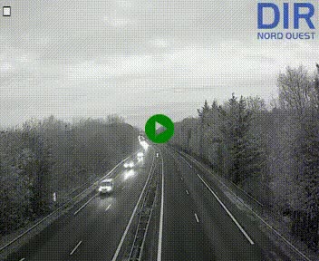 Webcam sur le périphérique de Caen (N814) à l'est de la ville, à Mondeville hauteur de la sortie 2, Presqu'île-Rives de l'Orne, au bout de l'autoroute A13