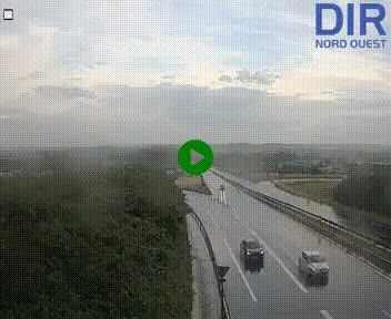 Webcam au début de l'A84 sur le périphérique Ouest de Caen (N814) à hauteur de la sortie 9, Porte de Bretagne