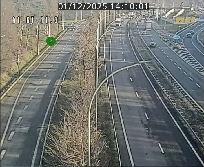 Traffic live webcam Luxembourg Senningerberg - A1 direction Allemagne - BK 11.3
