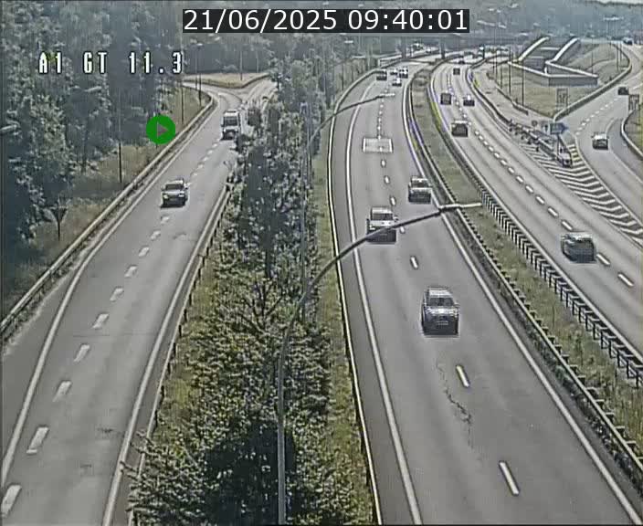 Traffic live webcam Luxembourg Senningerberg - A1 direction Allemagne - BK 11.3