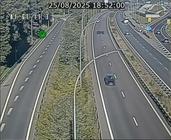 Traffic live webcam Luxembourg Senningerberg - A1 direction Allemagne - BK 11.3