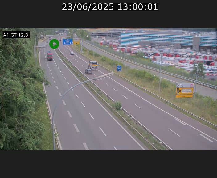 Traffic live webcam Luxembourg Senningerberg - A1 direction Allemagne - BK 12.3