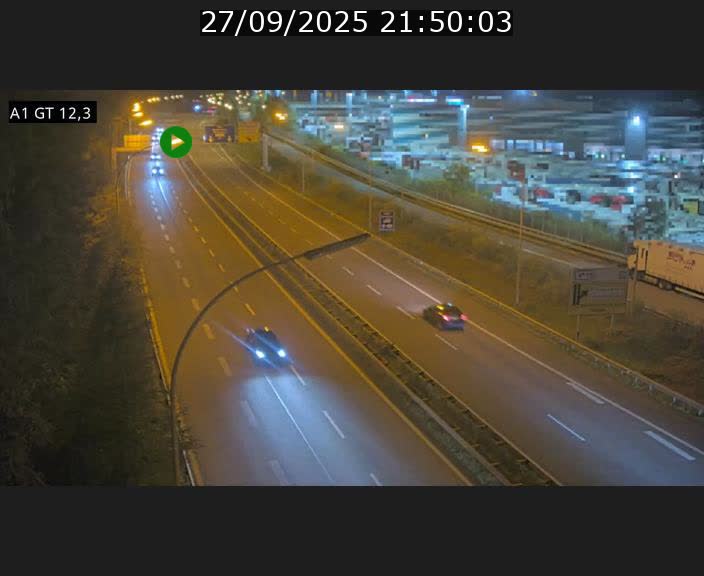Traffic live webcam Luxembourg Senningerberg - A1 direction Allemagne - BK 12.3