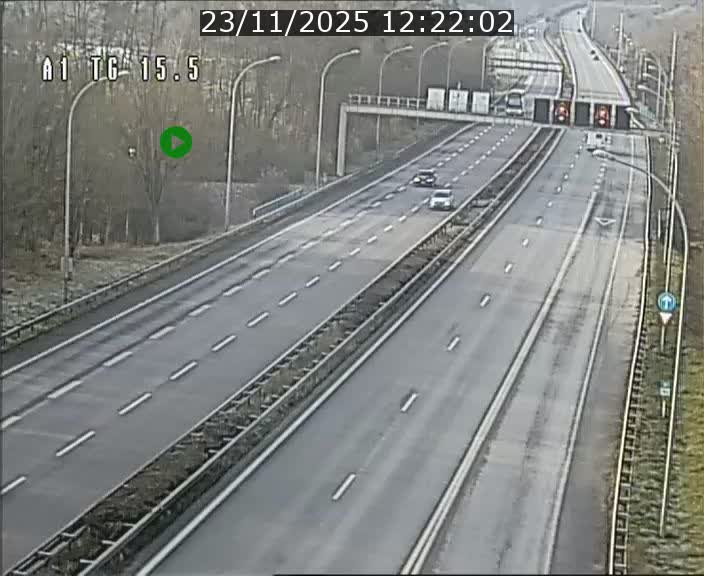 Traffic live webcam Luxembourg Munsbach - A1 direction Luxembourg - BK 15.5
