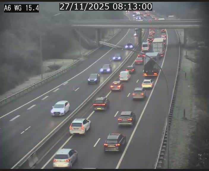 Traffic live webcam Luxembourg Capellen - A6 - BK 15.4 - direction Luxembourg/France/Allemagne