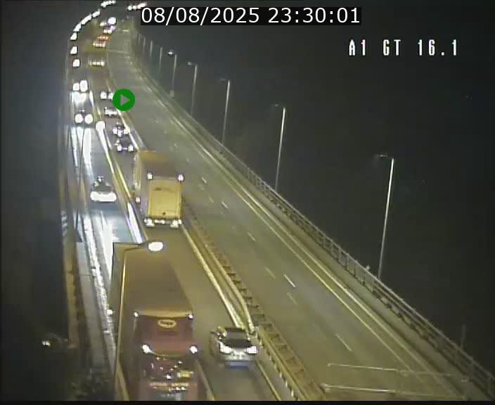 Traffic live webcam Luxembourg Niederanven - A1 direction Allemagne - BK 16.1