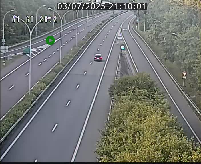Traffic live webcam Luxembourg Grevenmacher - A1 direction Allemagne - BK 26.2