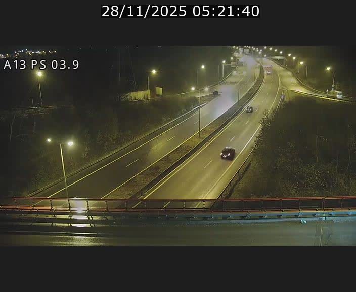 Traffic live webcam Luxembourg Differdange - A13 direction Esch-sur-Alzette - BK 3.9