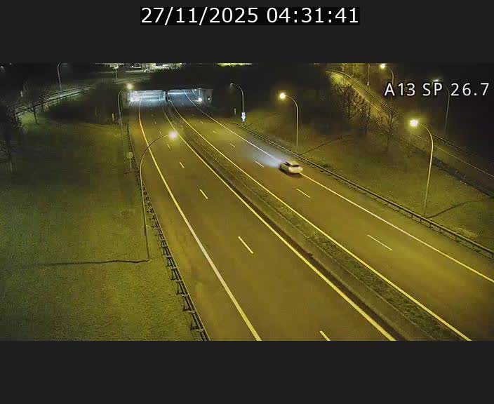 Traffic live webcam Luxembourg Frisange - A13 direction Luxembourg-ville - BK 26.7