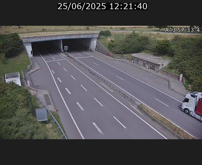 Webcam trafic sur A13 à hauteur d'Altwies en direction de Mondorf-les-bains et en provenance de l'Allemagne