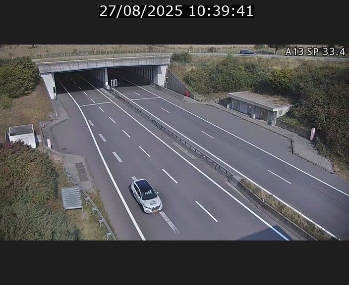 Webcam trafic sur A13 à hauteur d'Altwies en direction de Mondorf-les-bains et en provenance de l'Allemagne