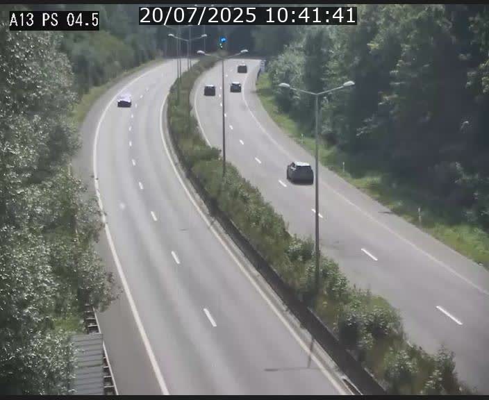 Traffic live webcam Luxembourg Differdange - A13 direction Esch-sur-Alzette - BK 4.5