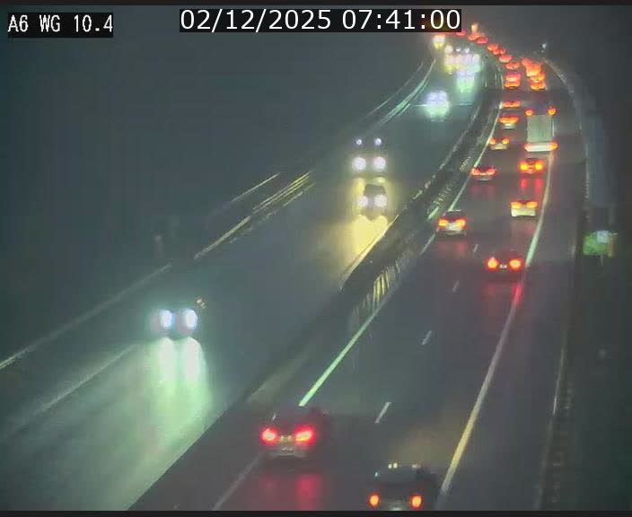Traffic live webcam Luxembourg Mamer - A6 - BK 10.4 - direction Luxembourg/France/Allemagne