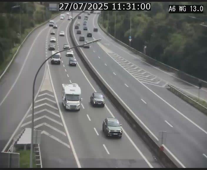 Traffic live webcam Luxembourg Mamer - A6 - BK 13 - direction Luxembourg/France/Allemagne