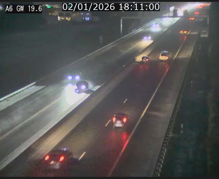 Traffic live webcam Luxembourg - Steinfort - A6 - BK 19.6 - direction Belgique