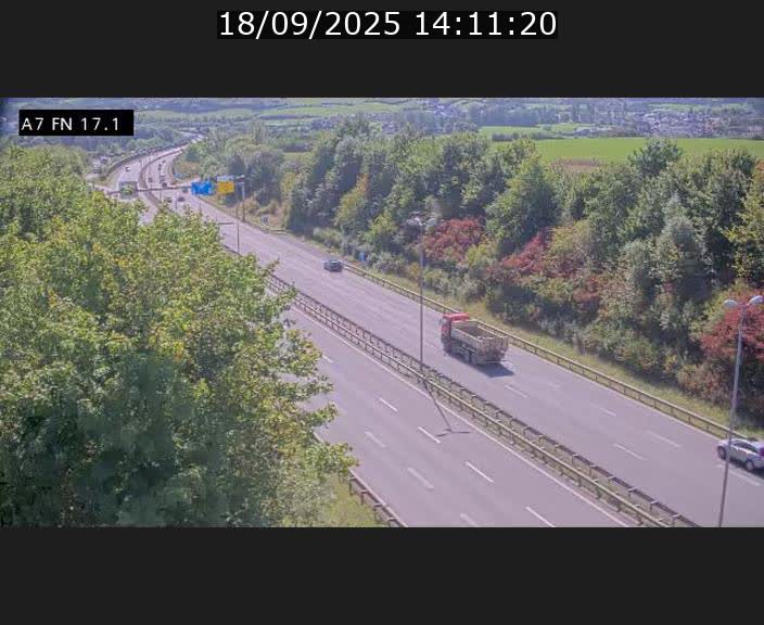 Caméra trafic Luxembourg - A7, Merscherbierg direction Mersch
