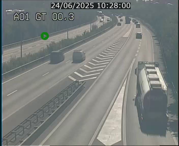 Traffic live webcam Luxembourg Croix de Gasperich - A1 direction Kirchberg - BK 0.3