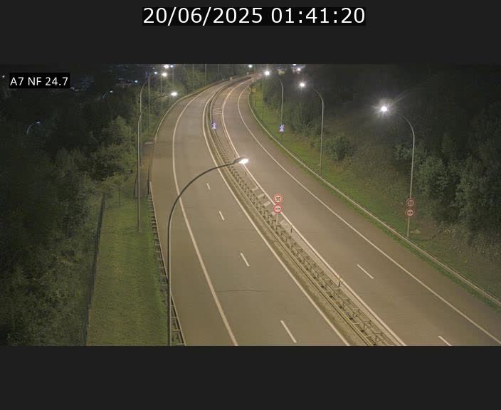 Caméra trafic Luxembourg - A7, Schieren direction Mersch
