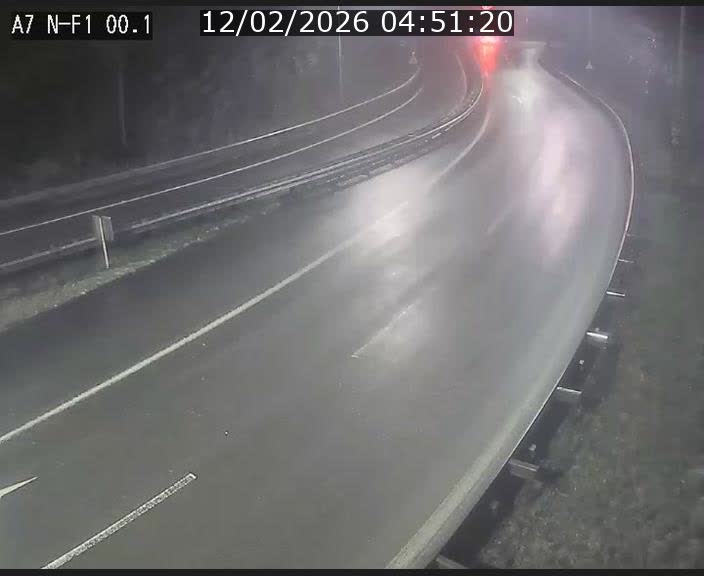 Webcam autoroute Luxembourg A7 située dans la sortie 1 Waldhof, vers la N11, avant le Tunnel Stafelter