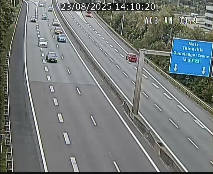 Webcam Autoroute à la Croix de Bettembourg - A3 - BK 9.9 - direction France
