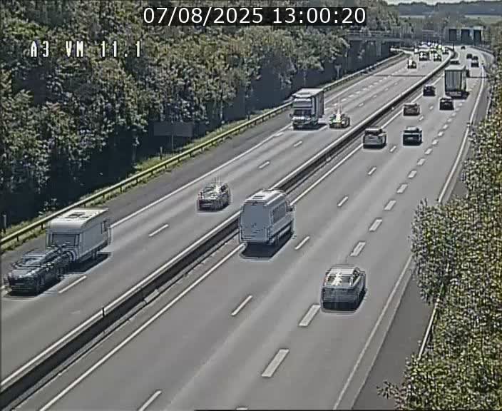 Webcam à la frontière franco-luxembourgeoise, avant la Croix de Bettembourg - BK 11.1 - direction Luxembourg-ville