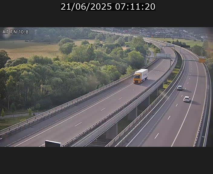 Caméra trafic Luxembourg - A7, Tunnel Gousselerbierg, sortie sud, direction rond-point Lorentzweiler (BK 10.8)