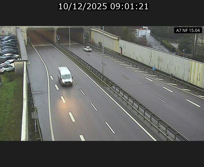 Caméra trafic Luxembourg - A7, Tunnel Mersch, entrée sud, direction Ettelbruck