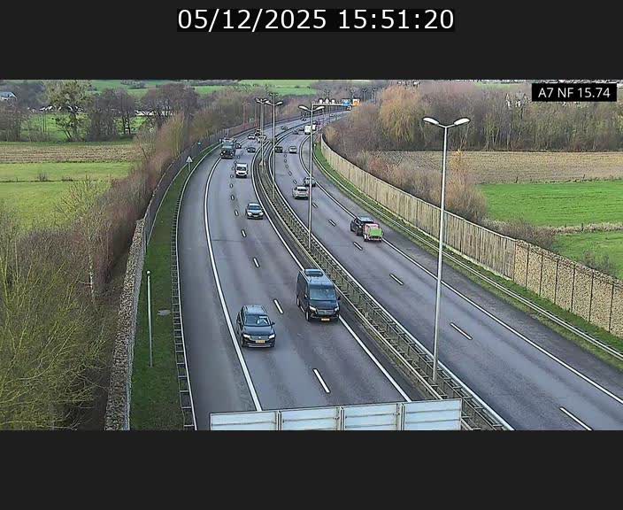 Caméra trafic Luxembourg - A7, Tunnel Mersch, entrée nord, direction Lorentzweiler