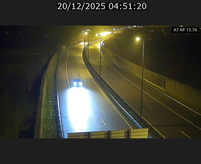 Caméra trafic Luxembourg - A7, Tunnel Mersch, entrée nord, direction Lorentzweiler