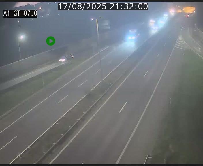 Traffic live webcam Luxembourg Cents - A1 direction Kirchberg - BK 7
