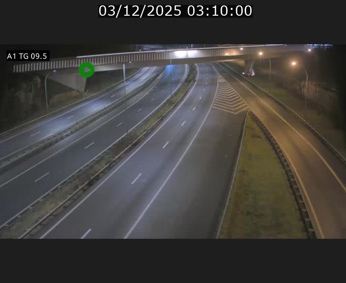 Traffic live webcam Luxembourg Jonction Grünewald - A1 direction Luxembourg-ville - BK 9.5